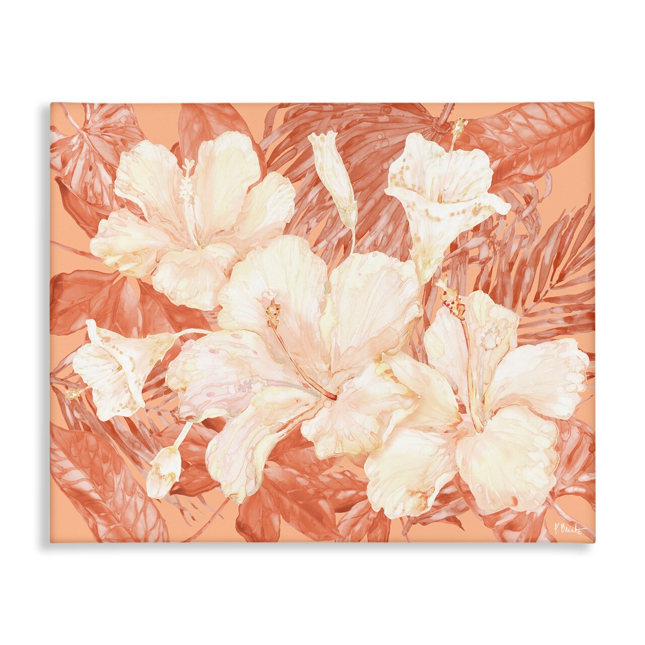Stupell Industries Bright Hibiscus Bundle Canvas Wall Art Design by Paul Brent